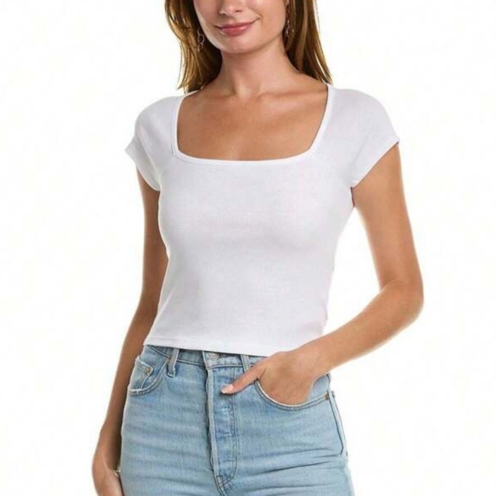 Madewell Brightside Aruba Squareneck Tee